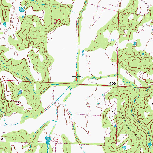 Topographic Map of Jones Creek, MS