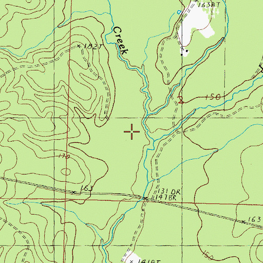 Topographic Map of Jumpoff Creek, MS