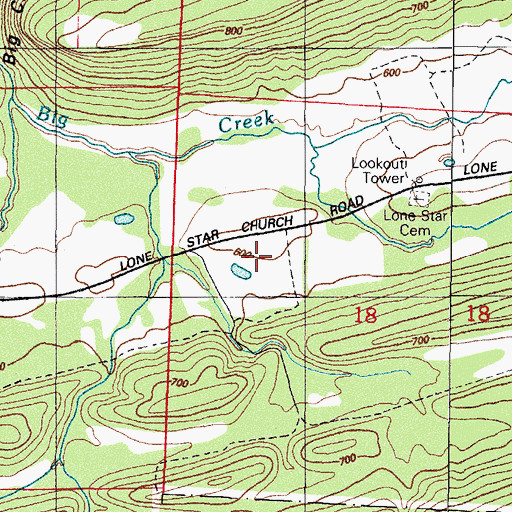 Topographic Map of Township of Eagle (historical), AR