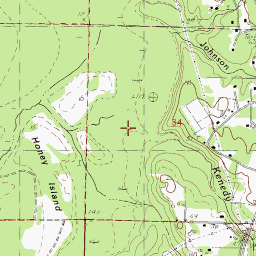 Topographic Map of Kenedy Branch, MS