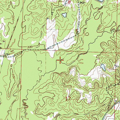 Topographic Map of Kennedy Creek, MS