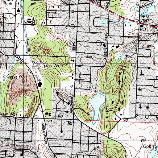Topographic Map of Fort Smith Bible Fellowship Church, AR