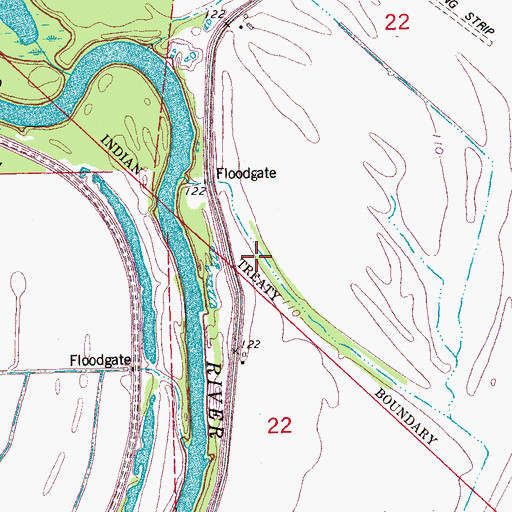 Topographic Map of King David School, MS