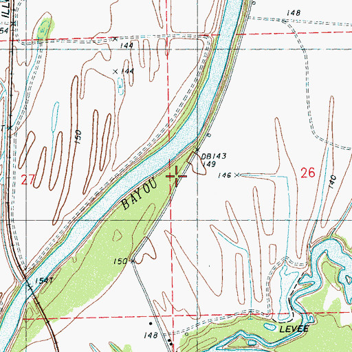 Topographic Map of Kings Chapel, MS