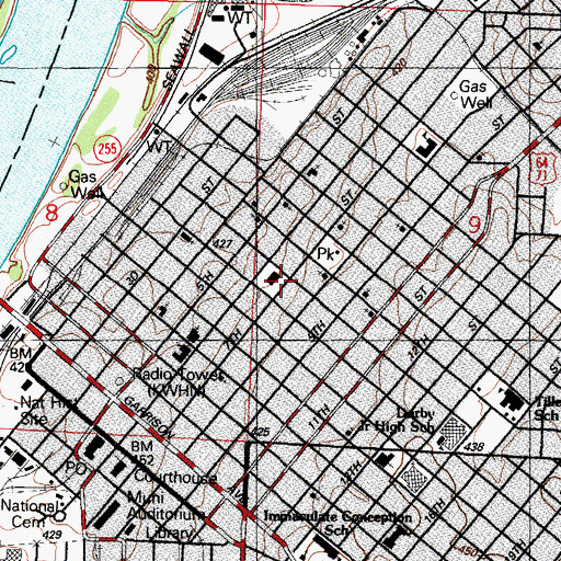 Topographic Map of Fort Smith Girls Club, AR