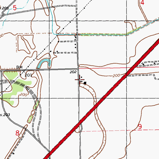 Topographic Map of Kirby Plantation, MS