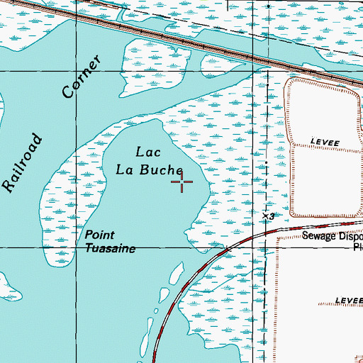Topographic Map of Lac La Buche, MS