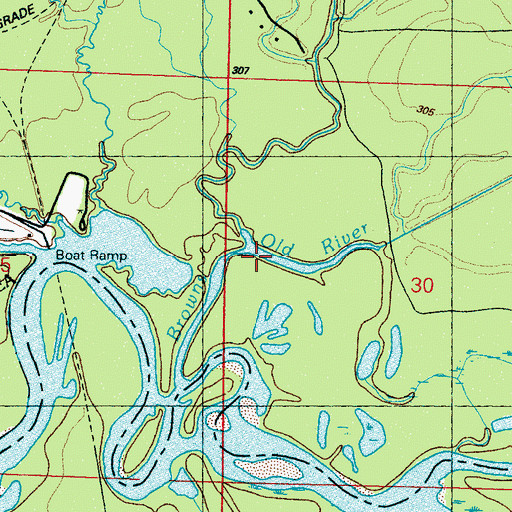 Topographic Map of Lake Creek, MS