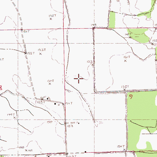 Topographic Map of Lee Branch, MS
