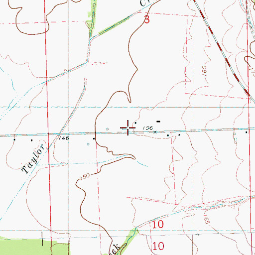 Topographic Map of Leverett, MS