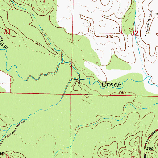 Topographic Map of Liberty Branch, MS