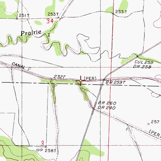 Topographic Map of Lindsay Creek, MS