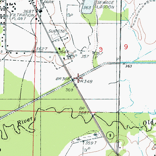 Topographic Map of Little Black Creek, MS