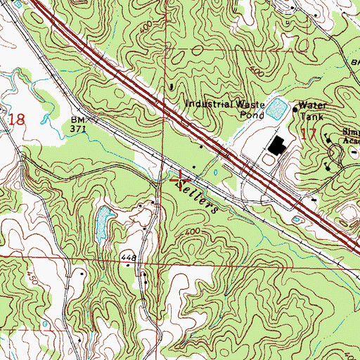 Topographic Map of Little Creek, MS