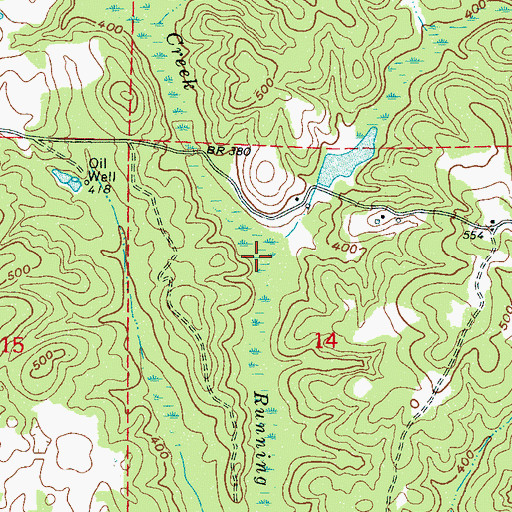 Topographic Map of Little Creek, MS