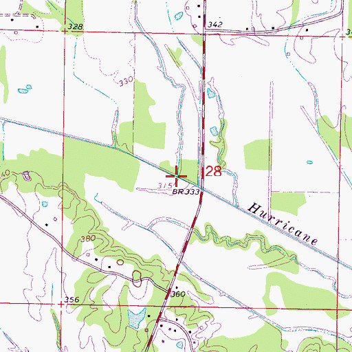 Topographic Map of Little Creek, MS
