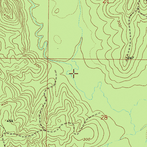 Topographic Map of Little Ross Branch, MS