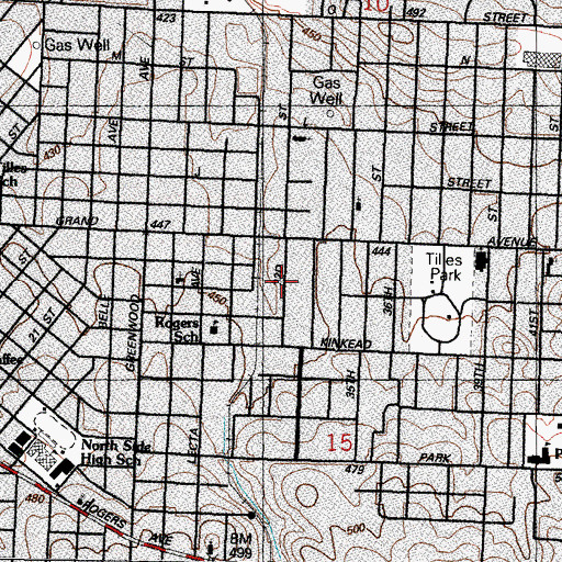 Topographic Map of Victory Chapel, AR