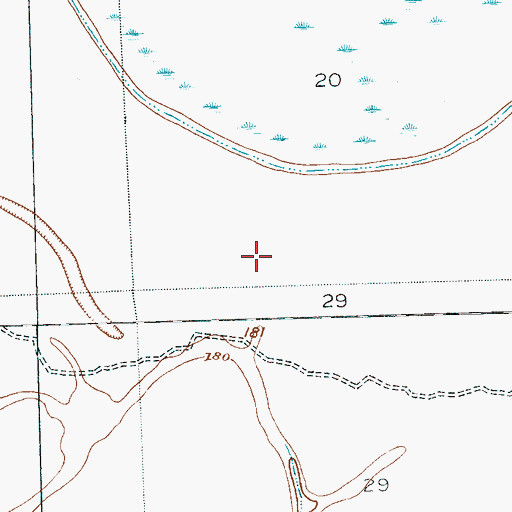 Topographic Map of Little Texas, MS