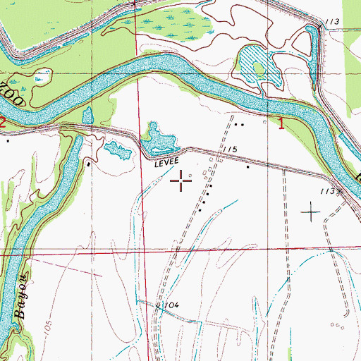 Topographic Map of Locust Grove School, MS
