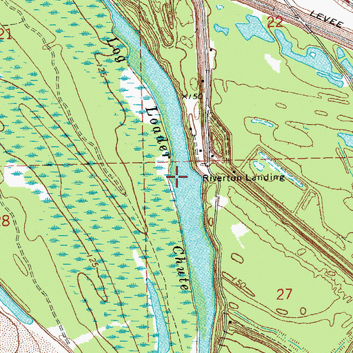 Topographic Map of Log Loader Chute, MS