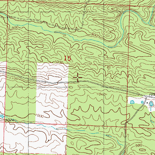 Topographic Map of Bunch School (historical), AR