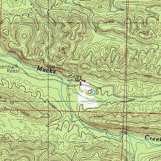 Topographic Map of Heath School (historical), AR