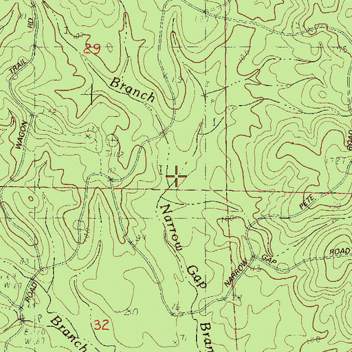 Topographic Map of Long Branch, MS