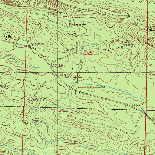 Topographic Map of Mountain View School (historical), AR