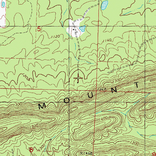 Topographic Map of Roff (historical), AR