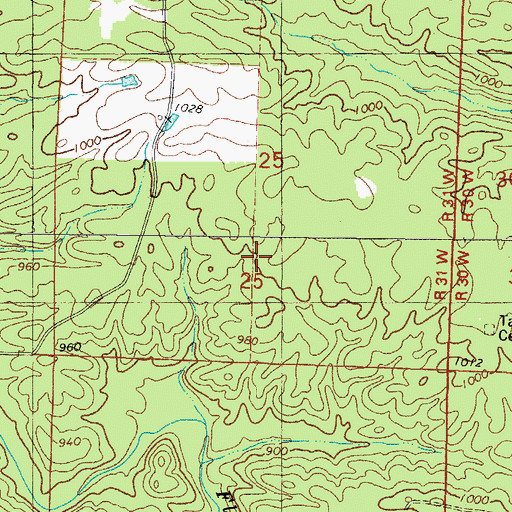 Topographic Map of Shiloh School (historical), AR