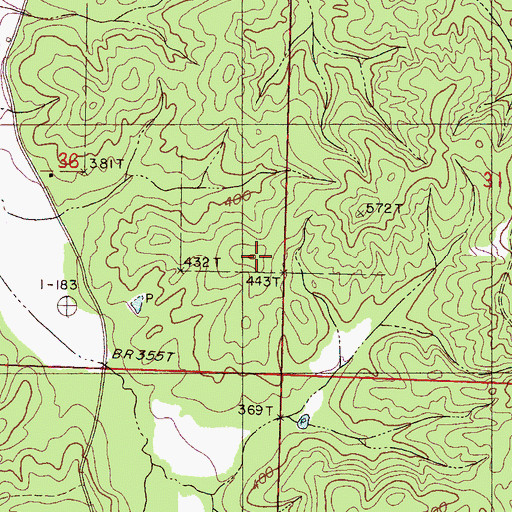 Topographic Map of Lowrimore Cemetery, MS