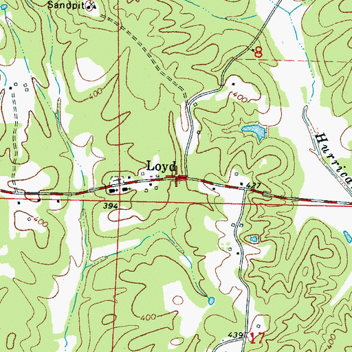 Topographic Map of Loyd, MS