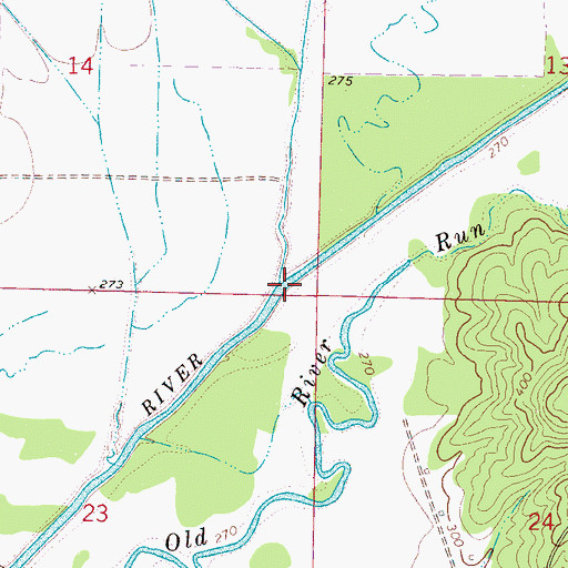 Topographic Map of Lucknuck Creek, MS