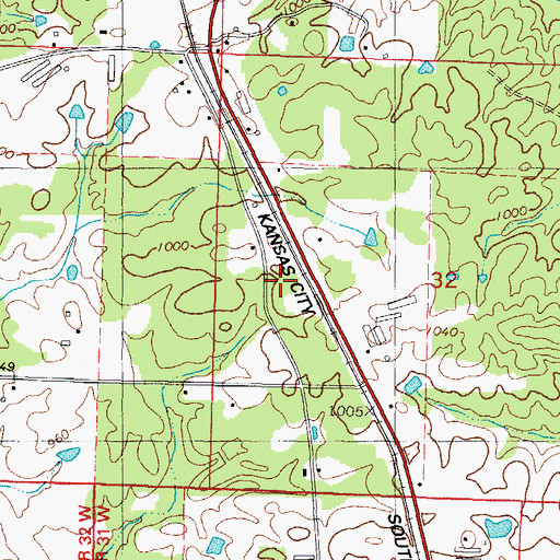 Topographic Map of Womack Spur School (historical), AR