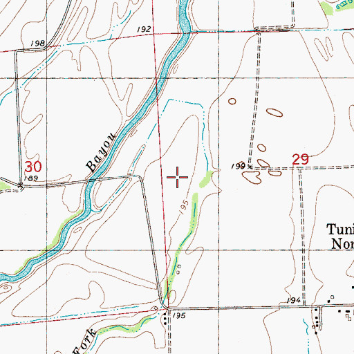 Topographic Map of Macedonia Church, MS