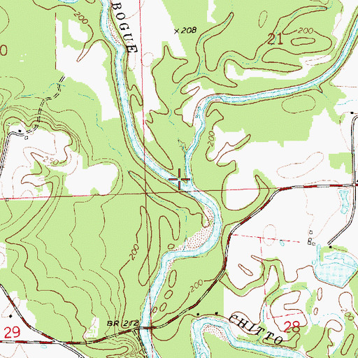 Topographic Map of Magees Creek, MS