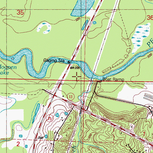Topographic Map of Mayo Branch, MS