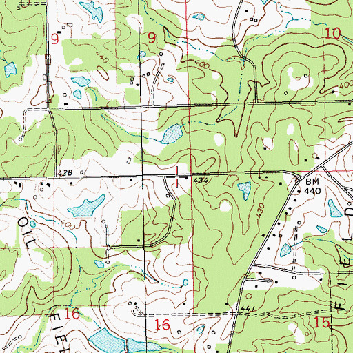 Topographic Map of McComb Oil Field, MS