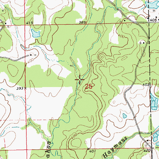 Topographic Map of McGehee Creek, MS