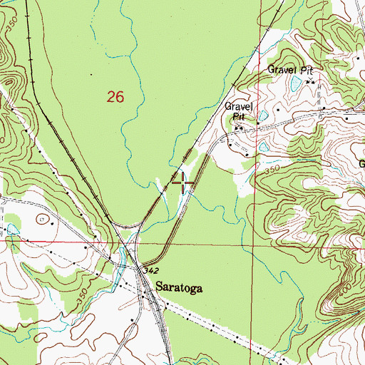 Topographic Map of McLauren Creek, MS