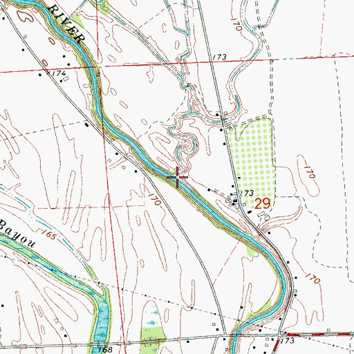 Topographic Map of McNeil Bayou, MS