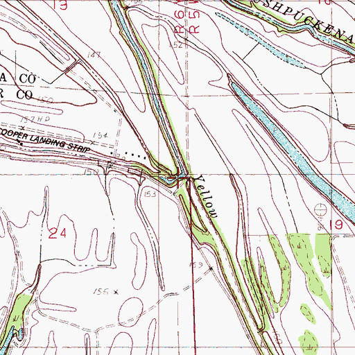 Topographic Map of McNeil Slough, MS