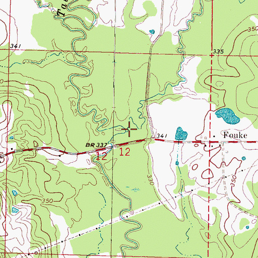 Topographic Map of McVay Creek, MS