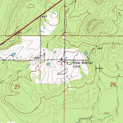 Topographic Map of Maddux School (historical), AR