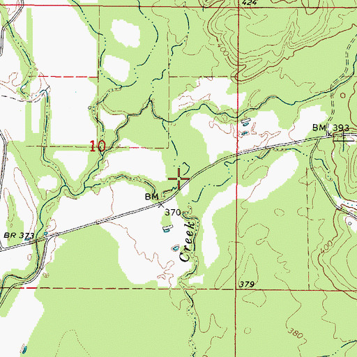 Topographic Map of Sardis School (historical), AR