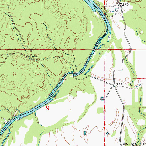 Topographic Map of McKinney Ford, AR