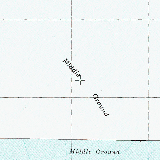Topographic Map of Middle Ground, MS