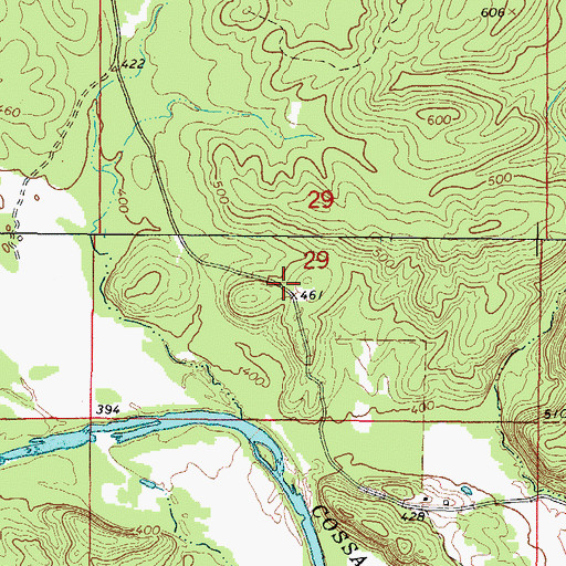 Topographic Map of Red Hill (historical), AR