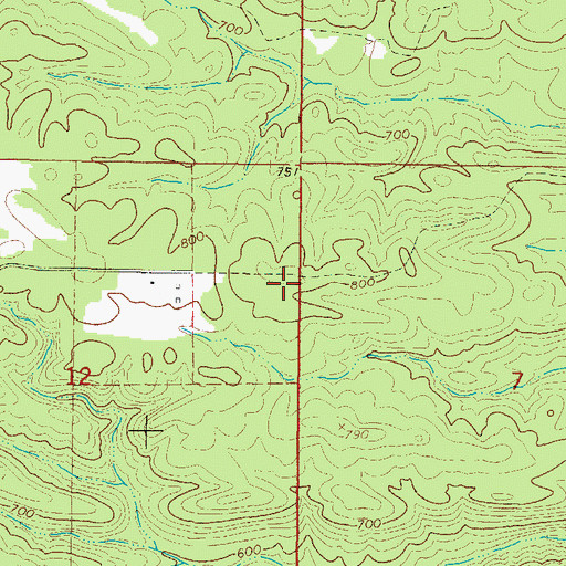 Topographic Map of Redding School (historical), AR